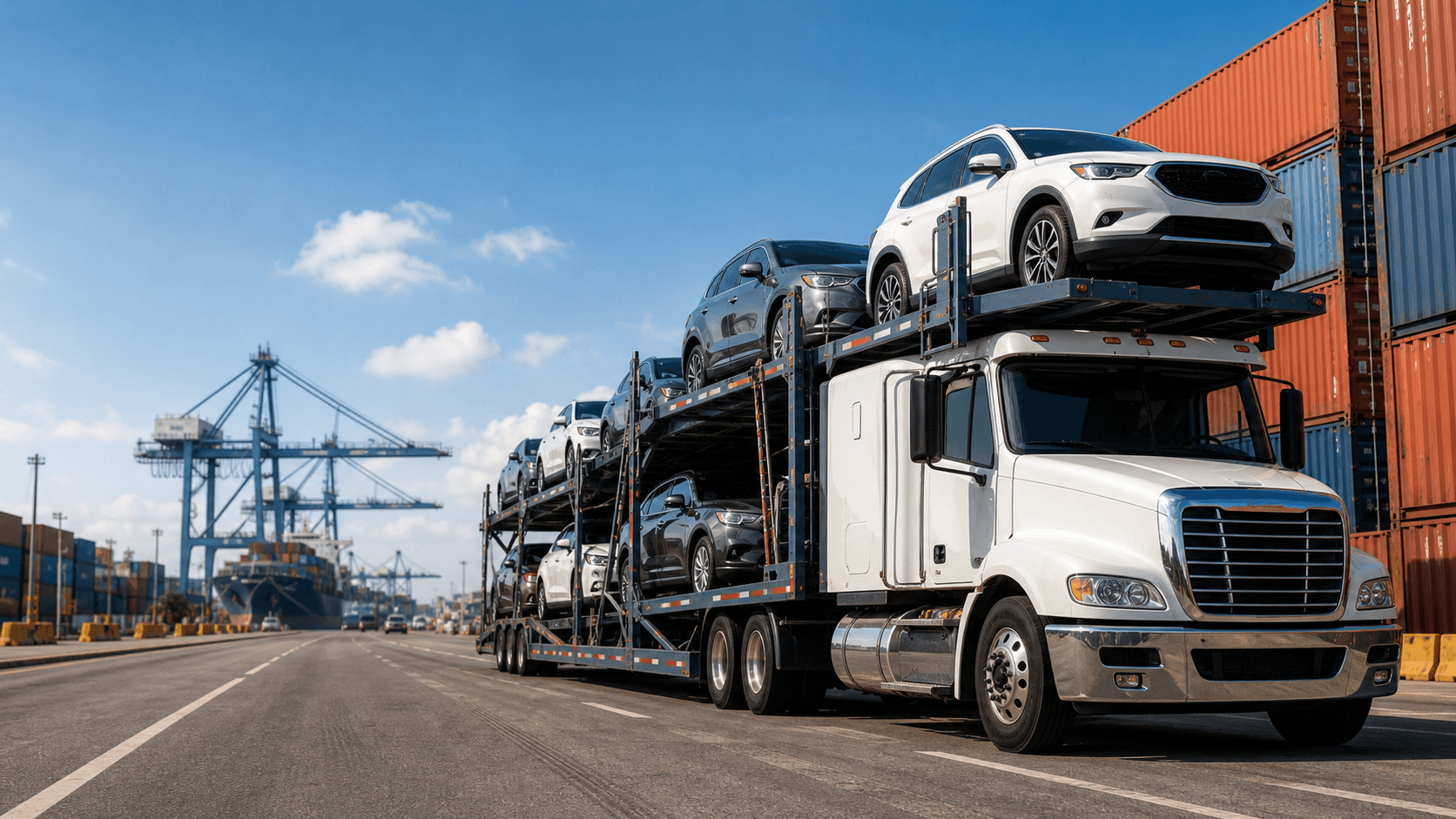 Exportación de vehículos desde Houston